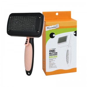 Self Cleaning Pet Pin Brush  With Sticky Beads