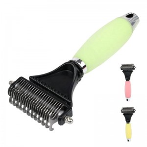 Silicone Double Sided Safe Pet Knot Hair Comb