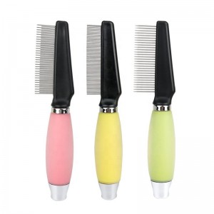 Silicone Handle Pet Cleaning Flea Comb