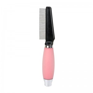 Silicone Handle ng Pet Cleaning Flea Comb