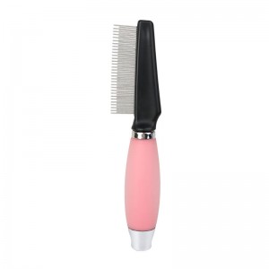 Silicone Handle Pet Cleaning Flea Comb