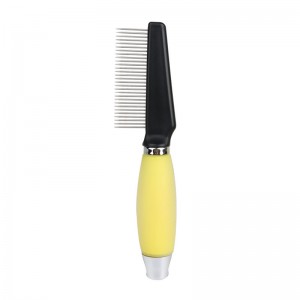 Silicone Handle ng Pet Cleaning Flea Comb