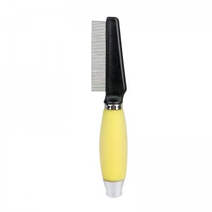 Silicone Handle ng Pet Cleaning Flea Comb