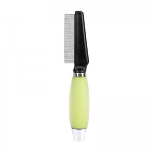 Silicone Handle Pet Cleaning Flea Comb