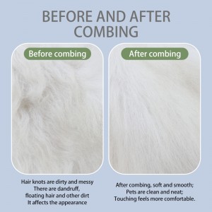 Single and Double Side Comb Grooming with Short and Long Teeth Dematting Knots Tangles for Dogs and Cats Stainless Steel Pin