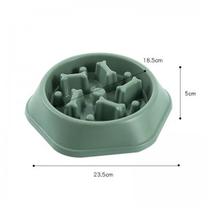 Plastikowa powolna miska do jedzenia dla zwierząt domowych Powolna miska dla psa