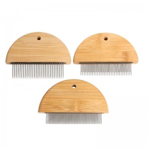 Maliit na Bamboo Wood Pet Flea Comb