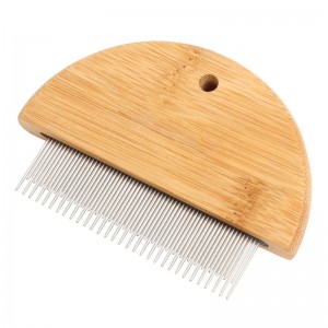 Maliit na Bamboo Wood Pet Flea Comb