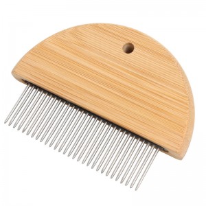 Maliit na Bamboo Wood Pet Flea Comb