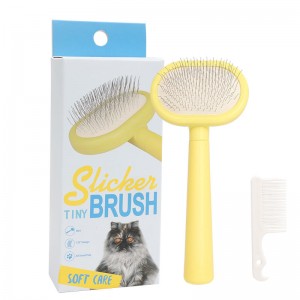 Brosse métallique colorée pour petits animaux de compagnie