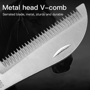 Solid Wooden Handle Mane Folding Thinning Blade Horse Grooming Horse Manes and tails Comb Knife Horse Hair Scissors