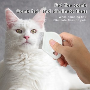 Stainless Steel Needle Pet Dog Cat Fur Grooming Hair Comb Open Knot Flea Comb