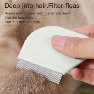 Stainless Steel Needle Pet Dog Cat Fur Grooming Hair Comb Open Knot Flea Comb