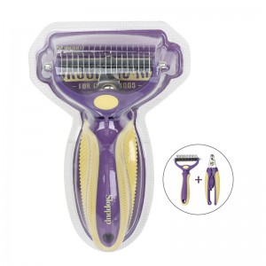 Pet Dematting Grooming Comb With Pet Nail Clipper Or Stainless Steel Pet Comb
