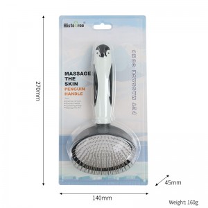 Penguin Handle Pet Air Cushion Needle Brush