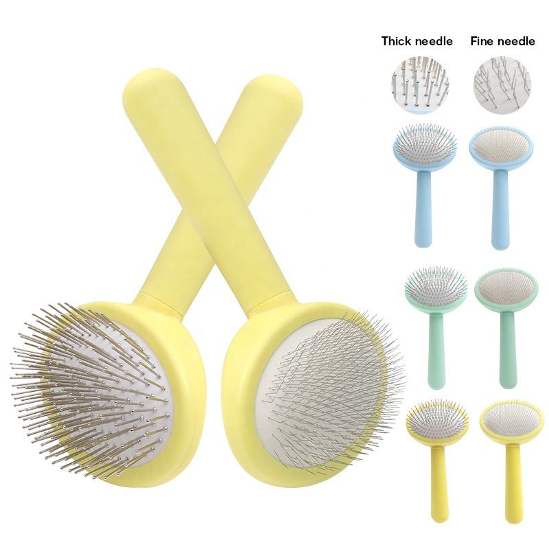 Two Types Cat Pin Cleaning Brush Dog Pet Grooming Slicker Brush1