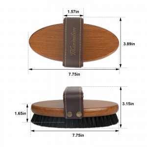 Factory Wholesale Custom Logo Horse Care Products Dog Wooden Horse Body Cleaning Brush Horse Grooming Brush