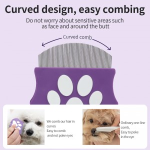 Wholesale Small Metal Pins Hair Remover Brush Pet Flea Lice Comb for Dog Cat