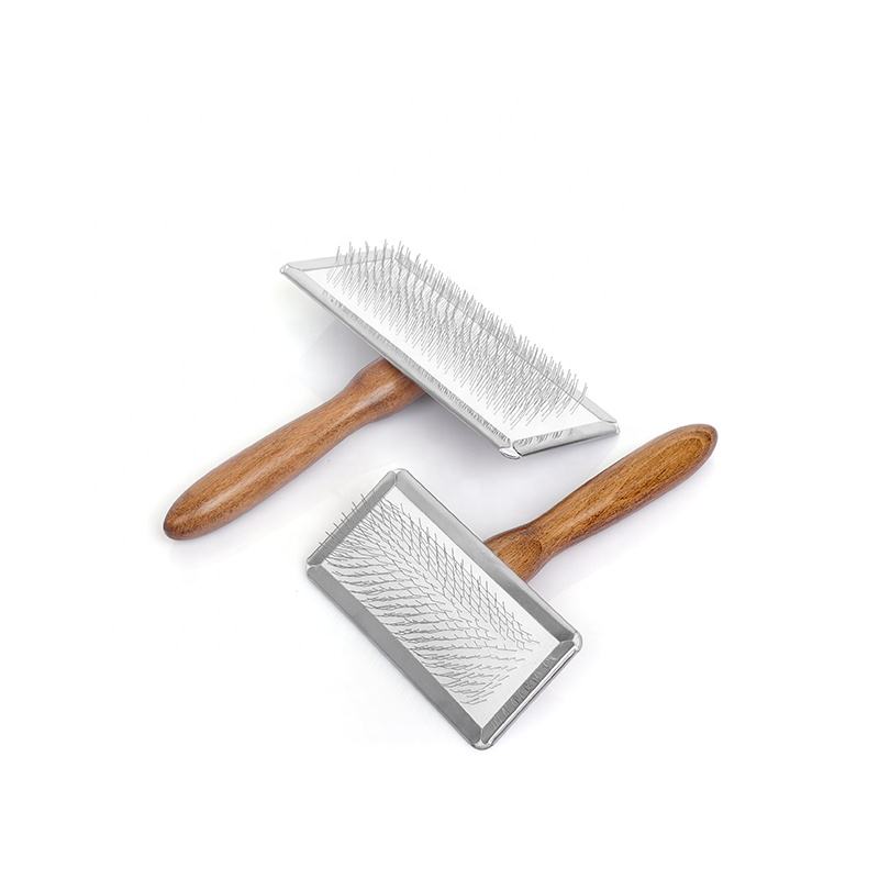 Brosse à cheveux en fil de bois pour animaux de compagnie