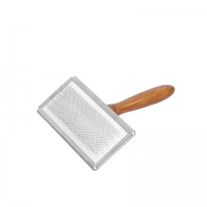 Wood Pet Wire Hair Brush