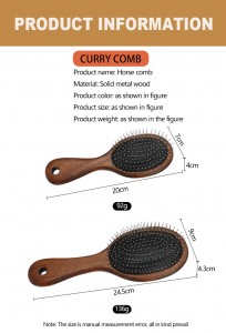 Eco-Friendly Stainless Steel Shedding Blade De-Shedding Tool for Horse