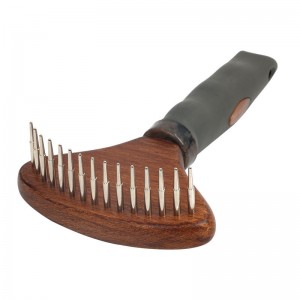 Wooden Pet Metal Needle Comb