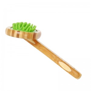 Wooden Soft Dog Washing Brush Cat Pet Massage Bath Brush