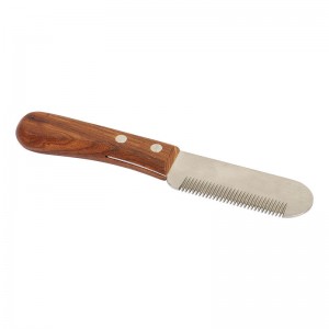 Wooden Stripping Knife Dog Deshedding Tool