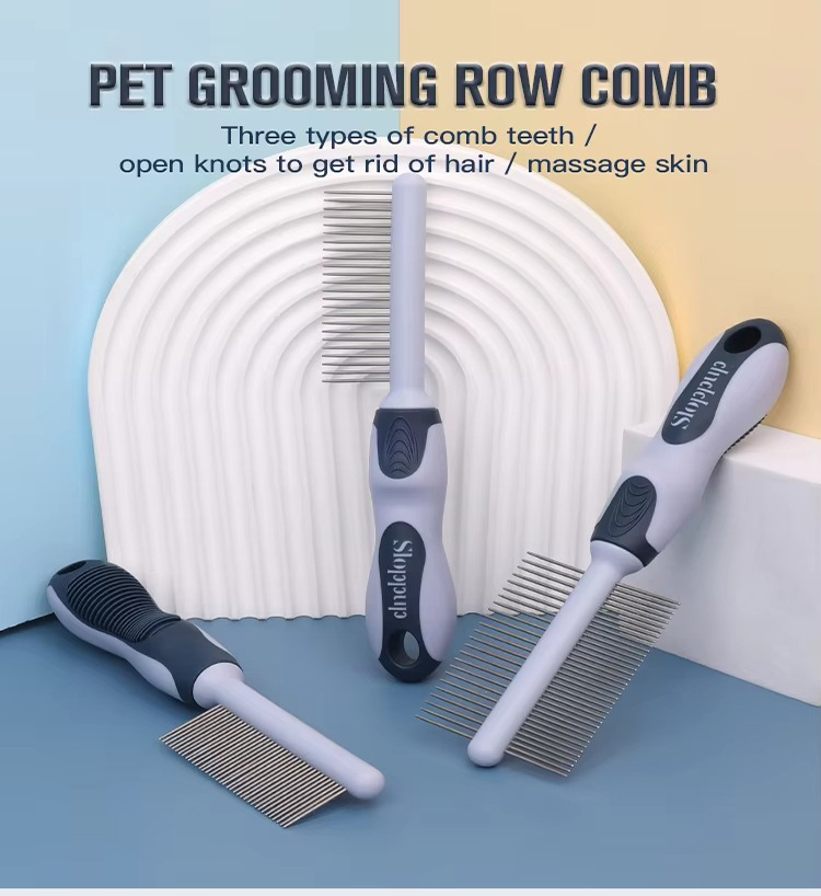 Factory Wholesale Custom Logo Single Double Sided Cat Hair Removeral Comb Dog Pet Grooming Comb