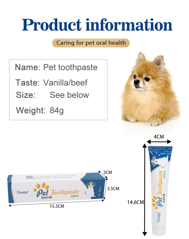 Pet Cat Dog Toothpaste 