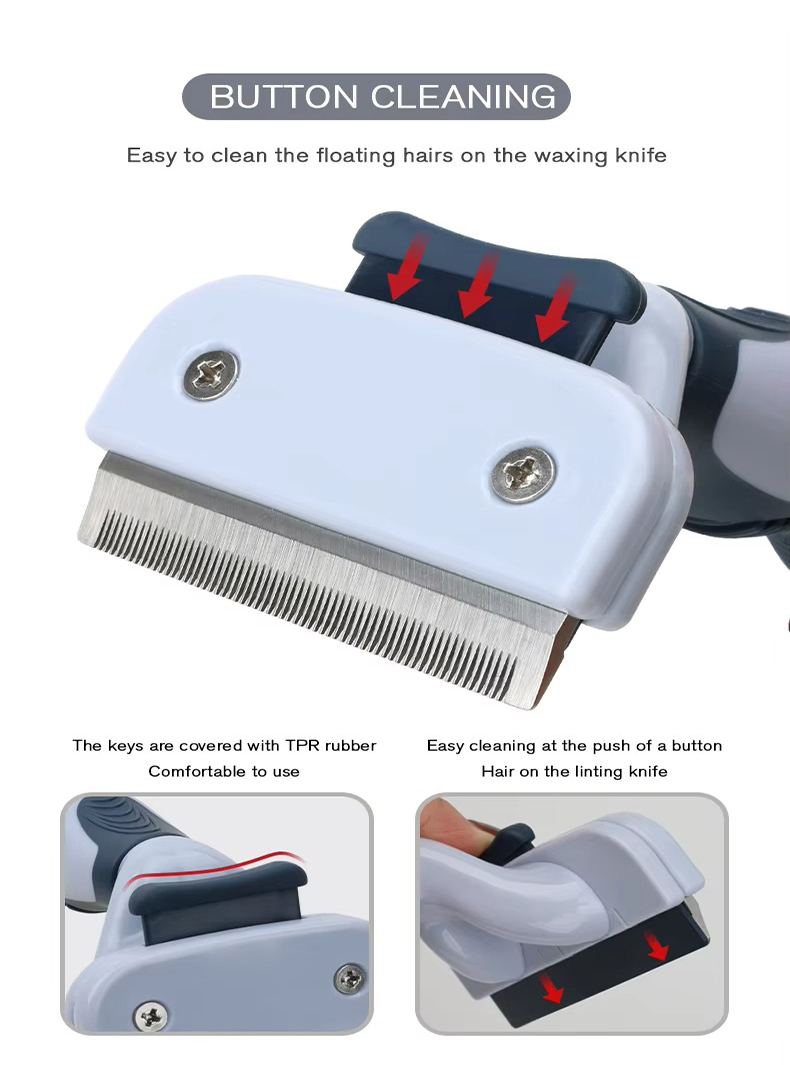 Factory Wholesale Custom Logo Self Cleaning Cat Deshedding Tool Dog Pet Grooming Slicker Brush