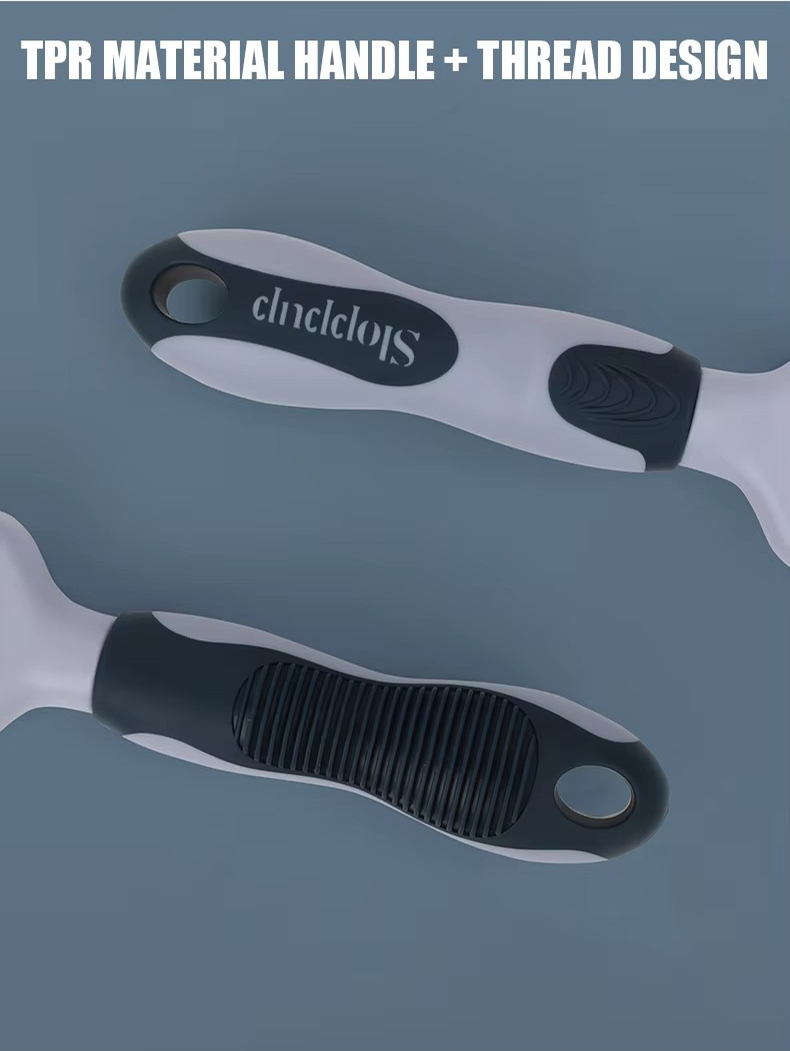 Factory Wholesale Custom Logo Cat Hair Remover Comb Dog Dematting Rake Comb Pet Grooming Comb