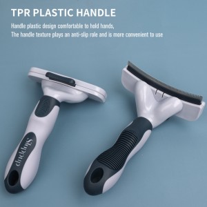 Factory Wholesale Custom Logo Self Cleaning Cat Deshedding Tool Dog Pet Grooming Slicker Brush