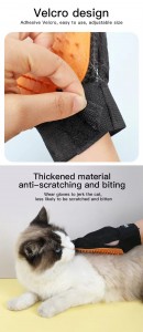 Customized Pet Bathing Glove Hair Remover Brush Cat and Dog Pet Grooming Glove
