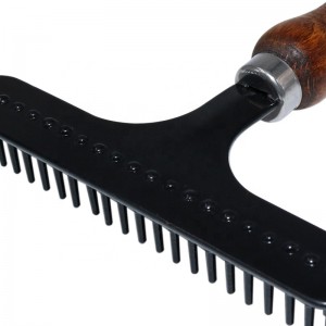 Factory Wholesale Custom Logo Wooden Pet Nail Rake Comb Dog Grooming Rake Comb