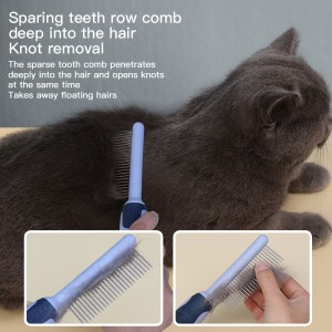 Factory Wholesale Custom Logo Single Double Sided Cat Hair Removeral Comb Dog Pet Grooming Comb
