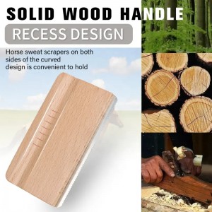 Customized Wooden Handle Stainless Steel Pet Cat Dog Horse Hair Brush Removal Massage Comb Horse Grooming Brush